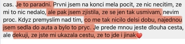 Zkušenost účastnice 2