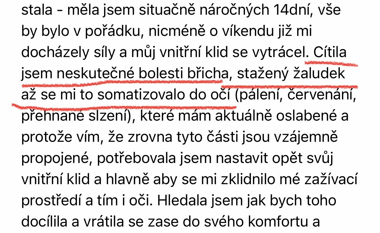 Zkušenost účastnice 9