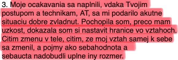 Zkušenost účastnice 6