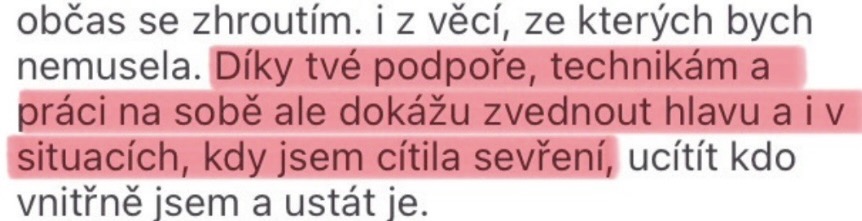 Zkušenost účastnice 17