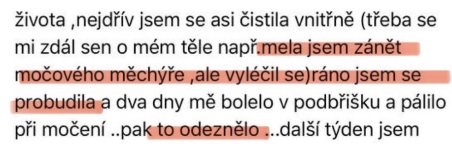 Zkušenost účastnice 18